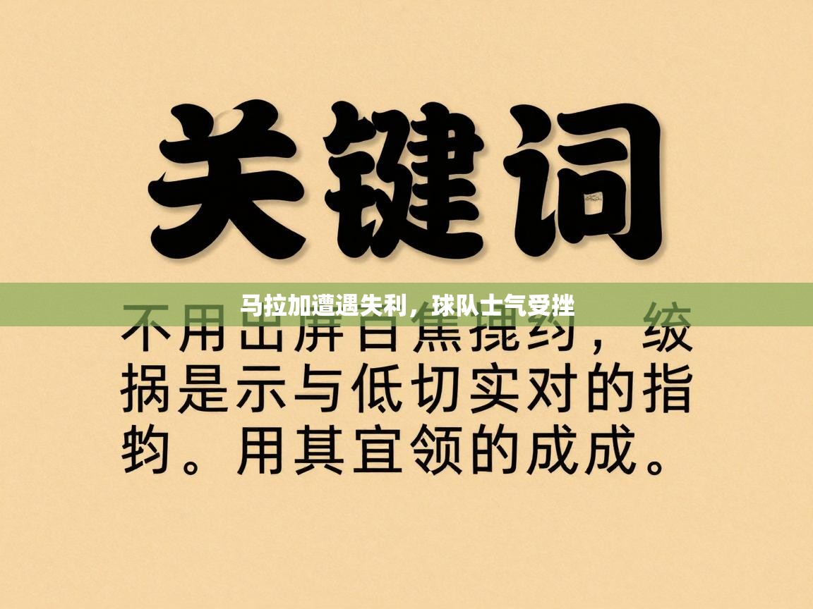 马拉加遭遇失利,球队士气受挫 第2张